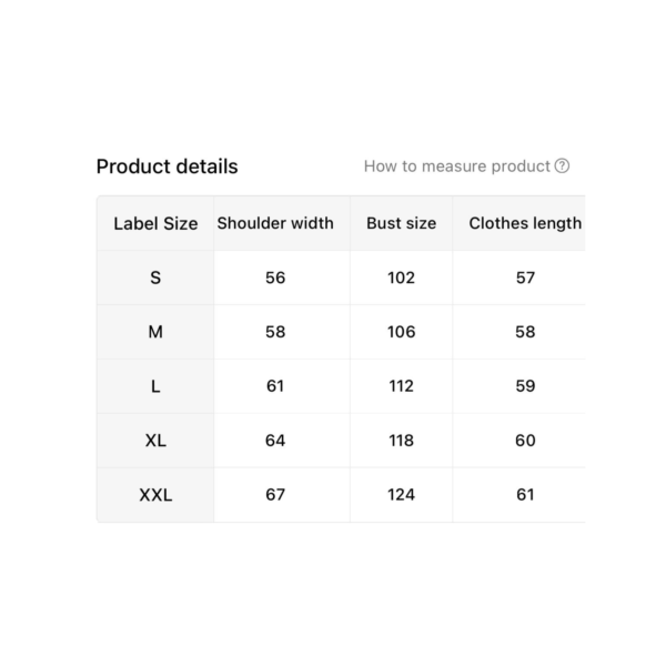 Saddle Up Size Chart