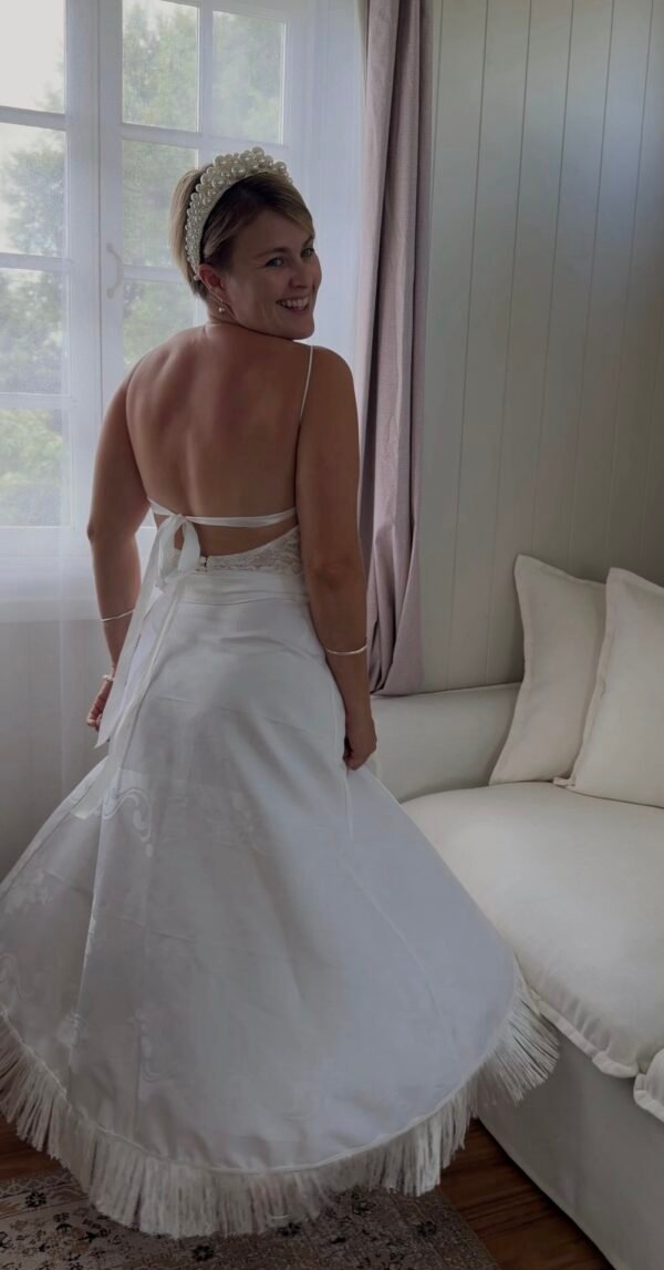 Reverie Fringe Wrap Skirt - sz S